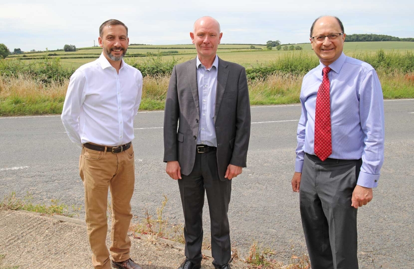 Hare coursing and rural crime are issues common to Sawtry as so many places in Cambridgeshire – a topic Sawtry County Councillor Simon Bywater, Darryl Preston, the Conservative candidate for the 2021 Cambridgeshire and Peterborough Police and Crime Commissioner election and Shailesh Vara, MP for North East Cambridgeshire, stopped to discuss.