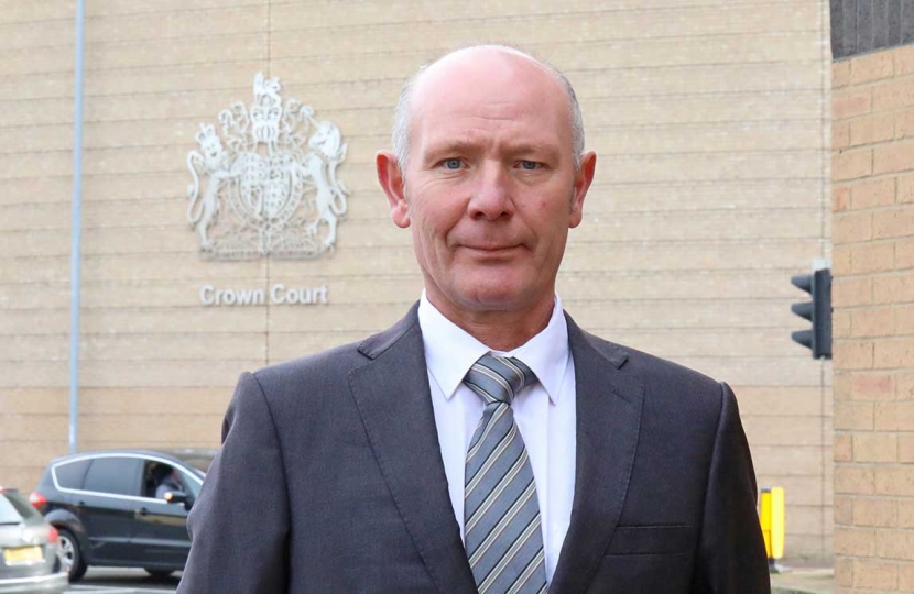 Darryl Preston, the Conservative candidate in the Cambridgeshire and Peterborough Police and Crime Commissioner election on 6th May 2021, by Cambridge Crown Court.
