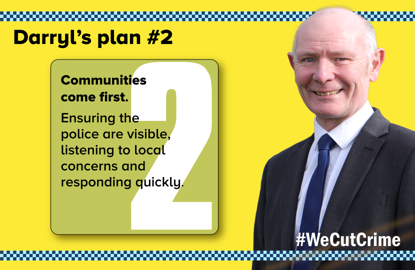 Communities come first.  By making sure the police are in regular contact with the public and the force’s priorities match the needs of local communities.
