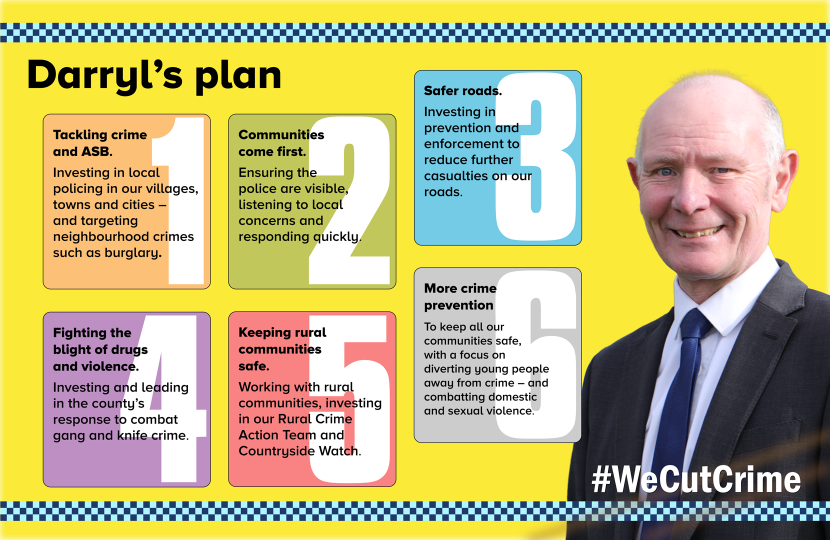 Darryl Preston is the Police and Crime Commissioner for Cambridgeshire and Peterborough and is standing for re-election on Thursday, 2nd May 2024. #We'veCutCrime 