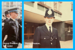 Darryl Preston some 40 years ago as a cadet and a cop in the Metropolitan police. 